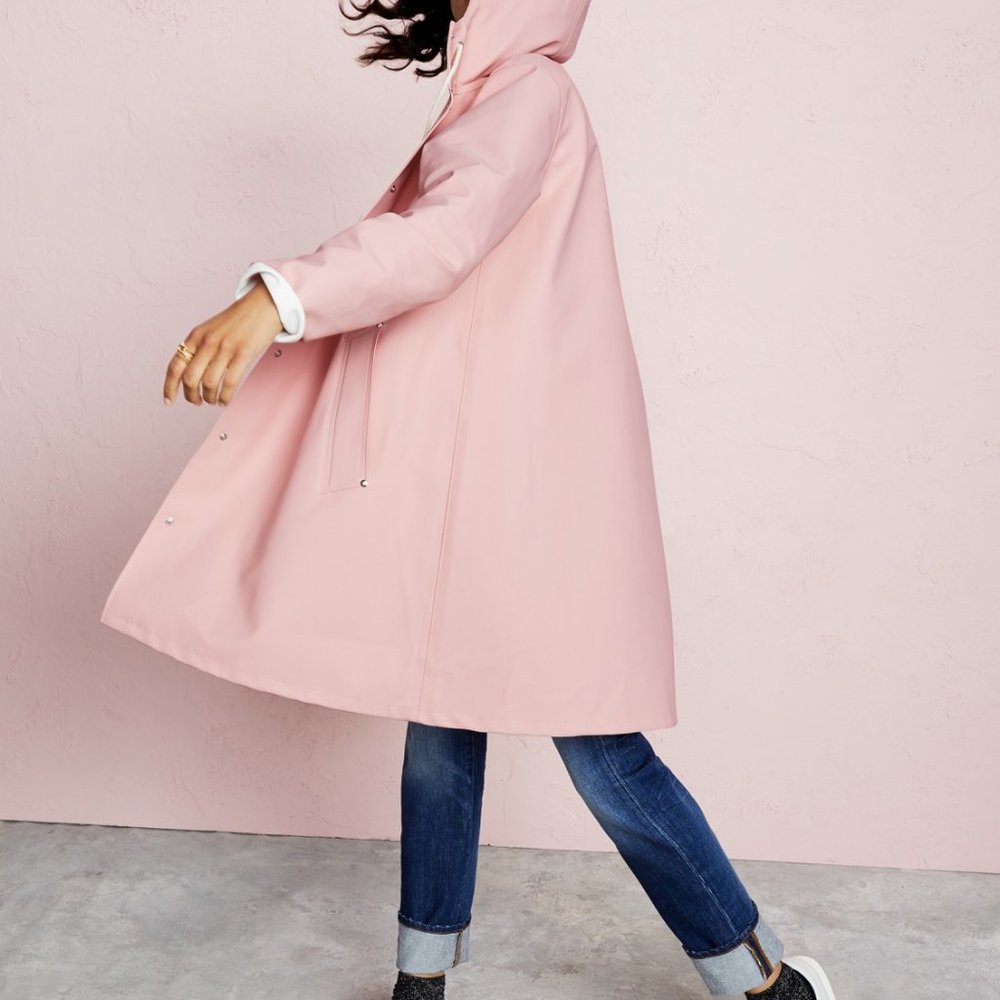 Stutterheim Mosebacke Pale Pink Rain Coat